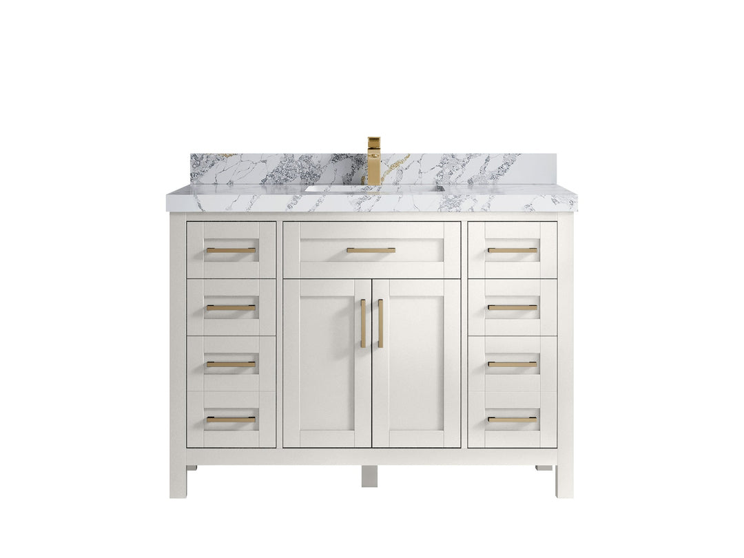 Cambridge 48 in. W x 22 in. D Single Sink Bathroom Vanity - Willow Bath and Vanity