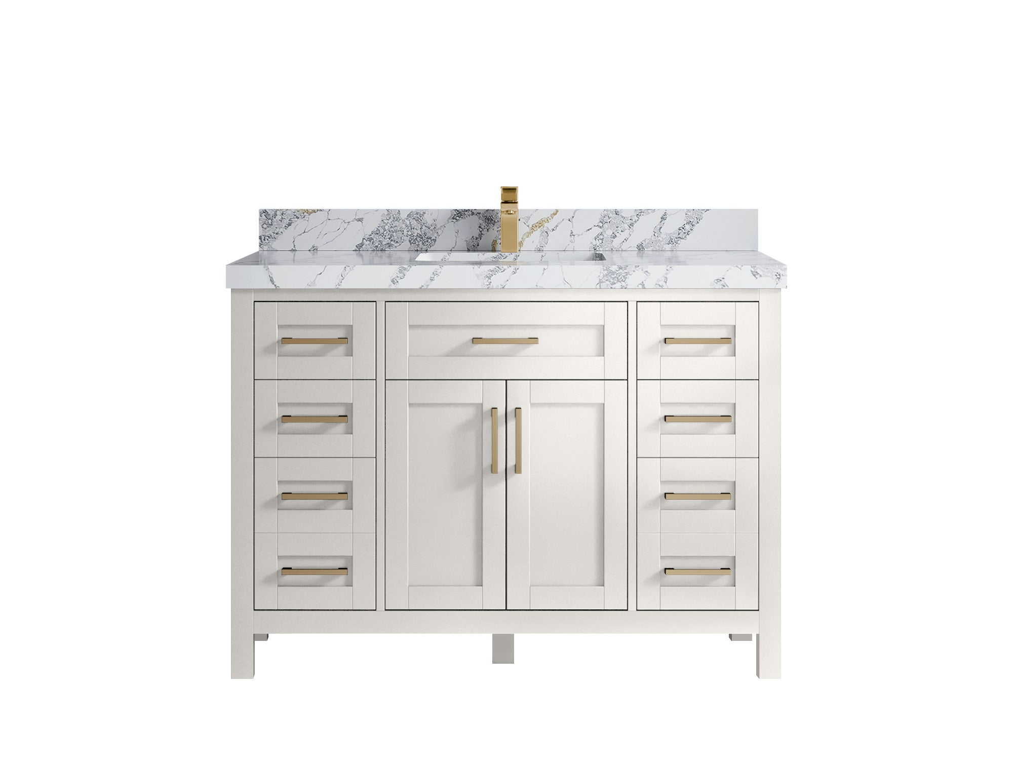 Cambridge 48 in. W x 22 in. D Single Sink Bathroom Vanity - Willow Bath and Vanity