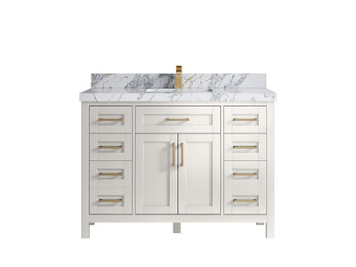 Cambridge 48 in. W x 22 in. D Single Sink Bathroom Vanity - Willow Bath and Vanity
