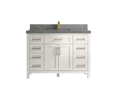 Cambridge 48 in. W x 22 in. D Single Sink Bathroom Vanity - Willow Bath and Vanity