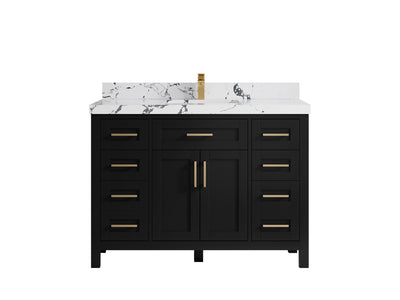 Cambridge 48 in. W x 22 in. D Single Sink Bathroom Vanity - Willow Bath and Vanity