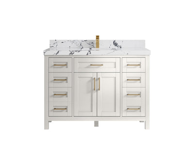 Cambridge 48 in. W x 22 in. D Single Sink Bathroom Vanity - Willow Bath and Vanity