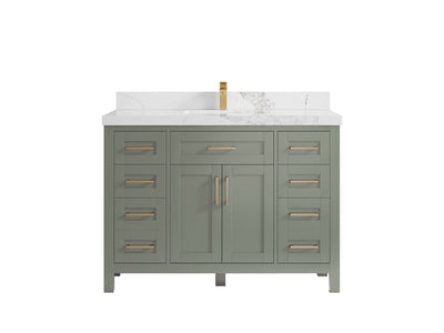 Cambridge 48 in. W x 22 in. D Single Sink Bathroom Vanity - Willow Bath and Vanity