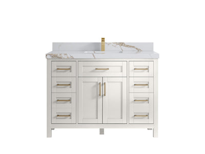 Cambridge 48 in. W x 22 in. D Single Sink Bathroom Vanity - Willow Bath and Vanity