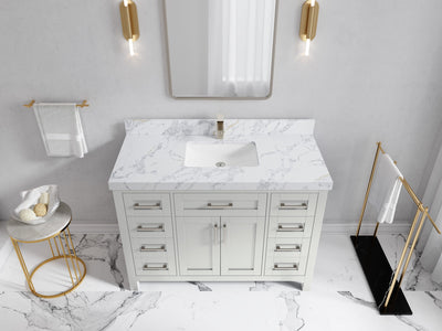 Cambridge 48 in. W x 22 in. D Single Sink Bathroom Vanity - Willow Bath and Vanity