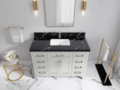 Cambridge 48 in. W x 22 in. D Single Sink Bathroom Vanity - Willow Bath and Vanity