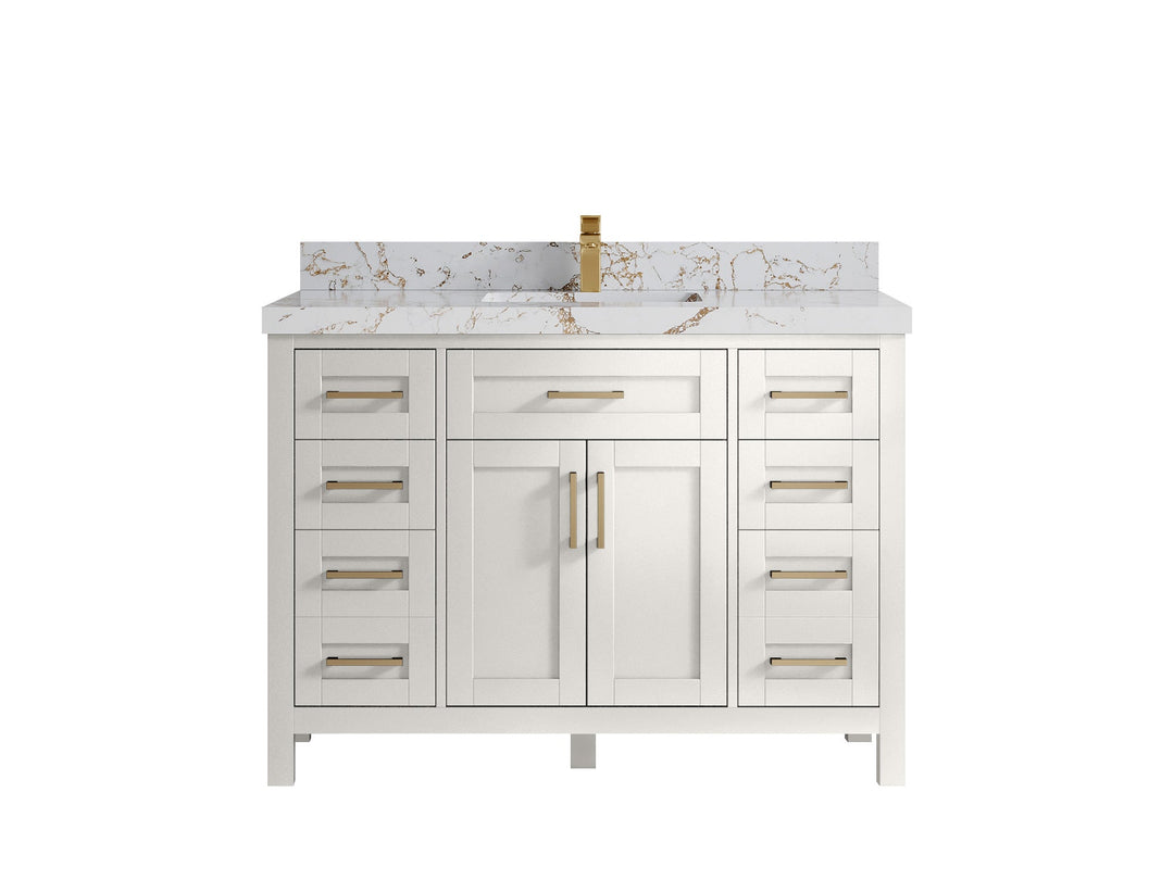 Cambridge 48 in. W x 22 in. D Single Sink Bathroom Vanity - Willow Bath and Vanity