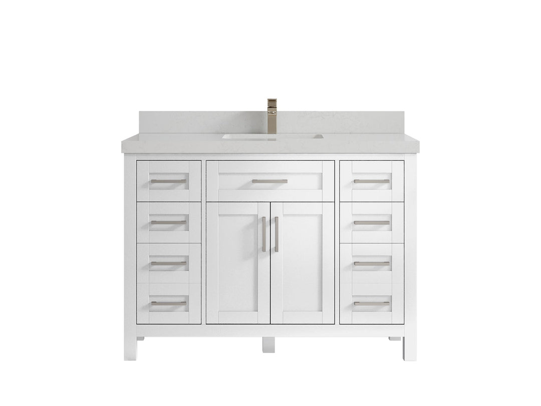 Cambridge 48 in. W x 22 in. D Single Sink Bathroom Vanity - Willow Bath and Vanity