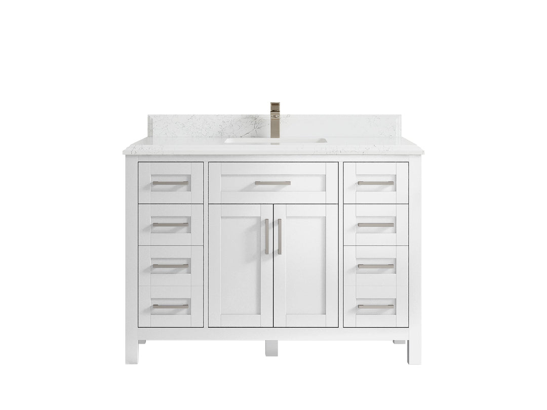 Cambridge 48 in. W x 22 in. D Single Sink Bathroom Vanity - Willow Bath and Vanity