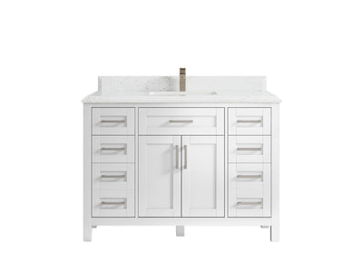 Cambridge 48 in. W x 22 in. D Single Sink Bathroom Vanity - Willow Bath and Vanity