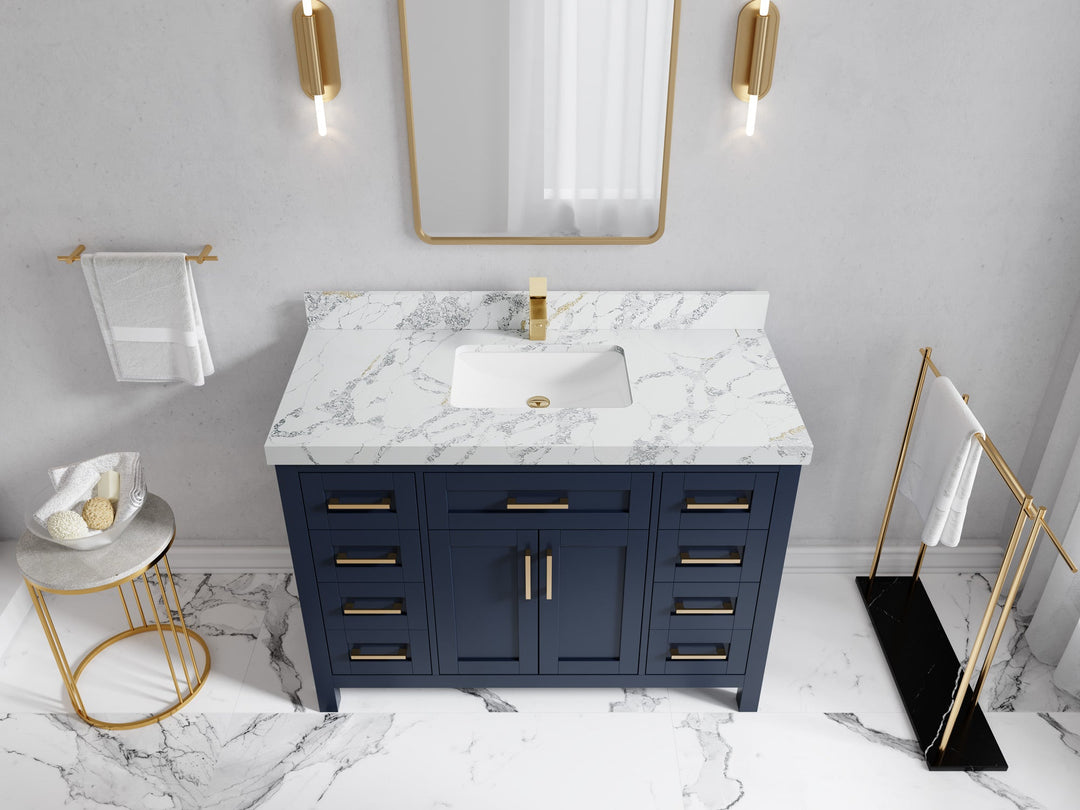 Cambridge 48 in. W x 22 in. D Single Sink Bathroom Vanity - Willow Bath and Vanity