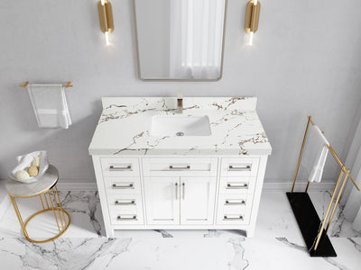 Cambridge 48 in. W x 22 in. D Single Sink Bathroom Vanity - Willow Bath and Vanity
