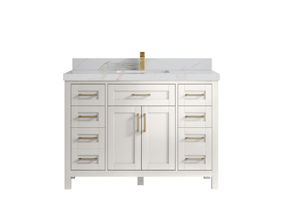 Cambridge 48 in. W x 22 in. D Single Sink Bathroom Vanity - Willow Bath and Vanity