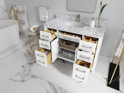 Cambridge 48 in. W x 22 in. D Single Sink Bathroom Vanity - Willow Bath and Vanity