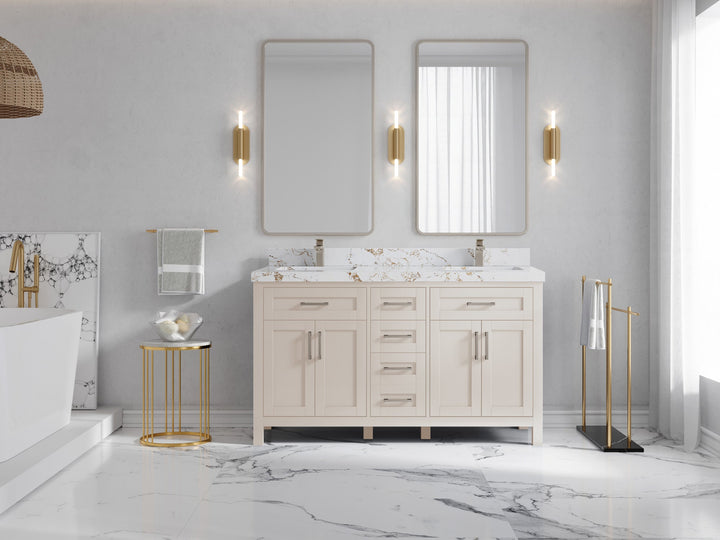 Cambridge 60 in. W x 22 in. D Double Sink Bathroom Vanity - photo 38