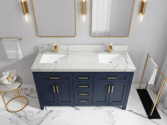 Cambridge 60 in. W x 22 in. D Double Sink Bathroom Vanity - photo 37