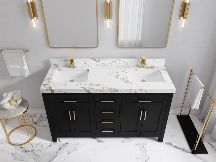 Cambridge 60 in. W x 22 in. D Double Sink Bathroom Vanity - photo 46