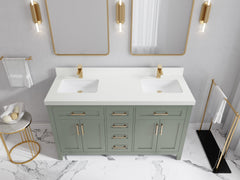 Cambridge 60 in. W x 22 in. D Double Sink Bathroom Vanity - photo 6