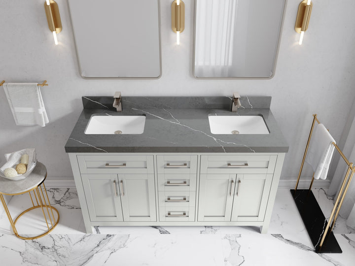 Cambridge 60 in. W x 22 in. D Double Sink Bathroom Vanity - photo 42