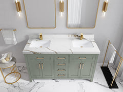Cambridge 60 in. W x 22 in. D Double Sink Bathroom Vanity - photo 10