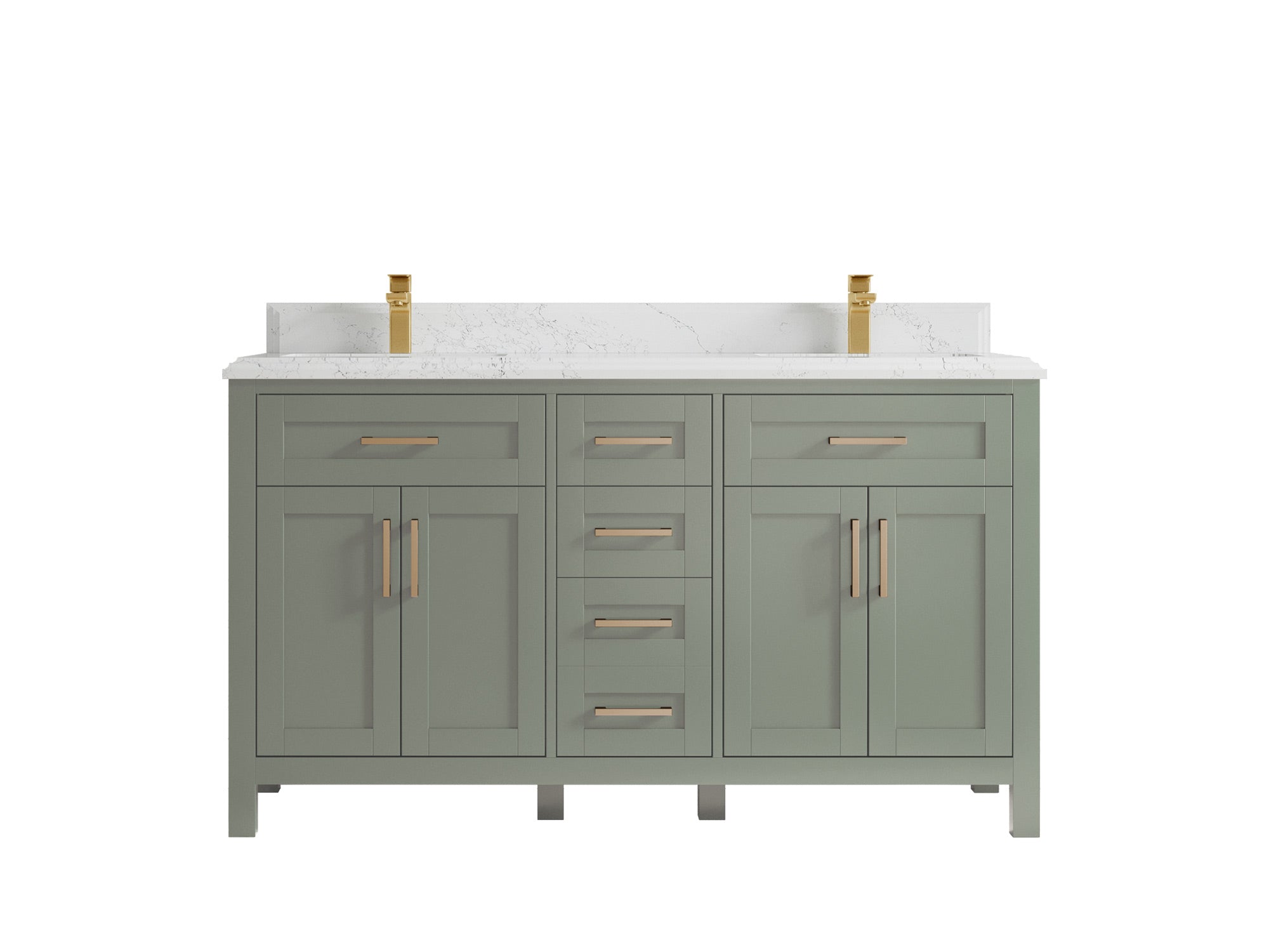 Cambridge 60 in. W x 22 in. D Double Sink Bathroom Vanity - Willow Bath and Vanity