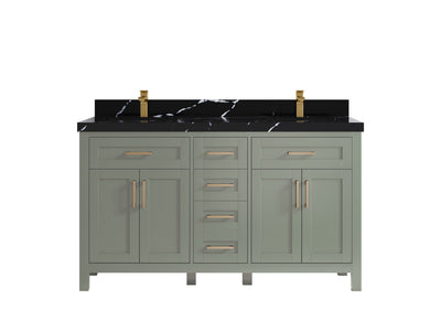 Cambridge 60 in. W x 22 in. D Double Sink Bathroom Vanity - Willow Bath and Vanity