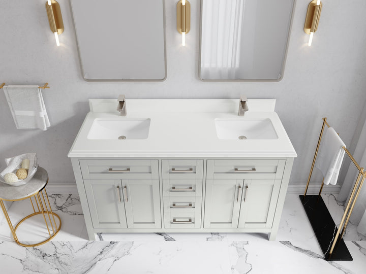Cambridge 60 in. W x 22 in. D Double Sink Bathroom Vanity - photo 36
