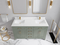 Cambridge 60 in. W x 22 in. D Double Sink Bathroom Vanity - photo 24