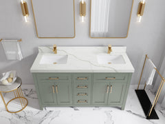 Cambridge 60 in. W x 22 in. D Double Sink Bathroom Vanity - photo 12