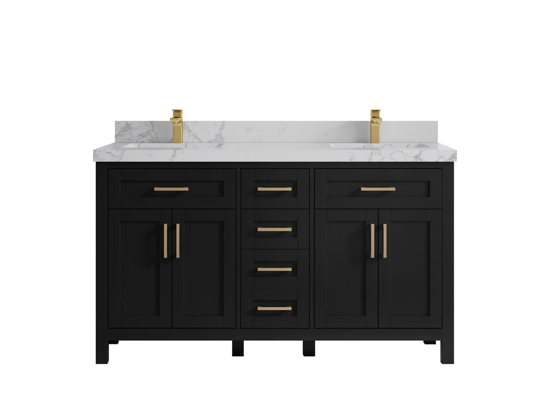Cambridge 60 in. W x 22 in. D Double Sink Bathroom Vanity - Willow Bath and Vanity