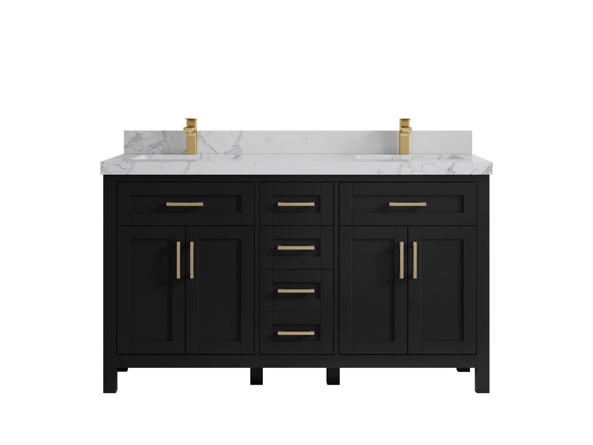 Cambridge 60 in. W x 22 in. D Double Sink Bathroom Vanity - Willow Bath and Vanity