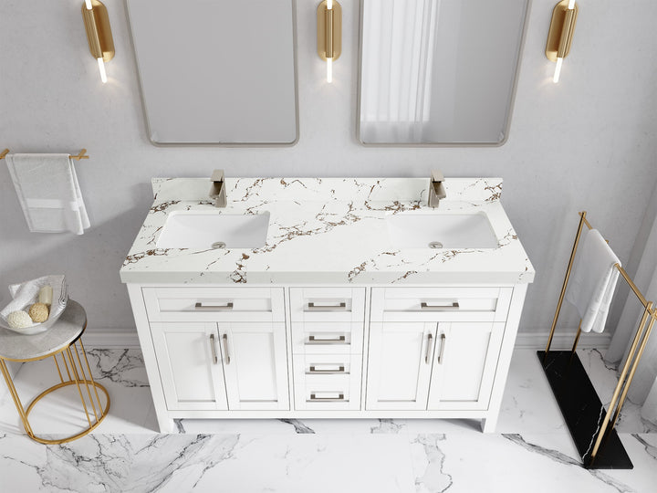 Cambridge 60 in. W x 22 in. D Double Sink Bathroom Vanity - photo 44