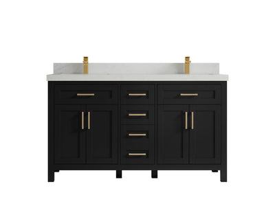 Cambridge 60 in. W x 22 in. D Double Sink Bathroom Vanity - Willow Bath and Vanity