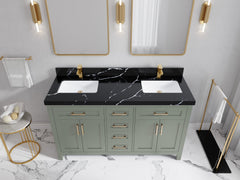 Cambridge 60 in. W x 22 in. D Double Sink Bathroom Vanity - photo 8