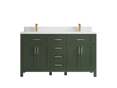 Cambridge 60 in. W x 22 in. D Double Sink Bathroom Vanity - Willow Bath and Vanity