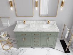 Cambridge 60 in. W x 22 in. D Double Sink Bathroom Vanity - photo 18