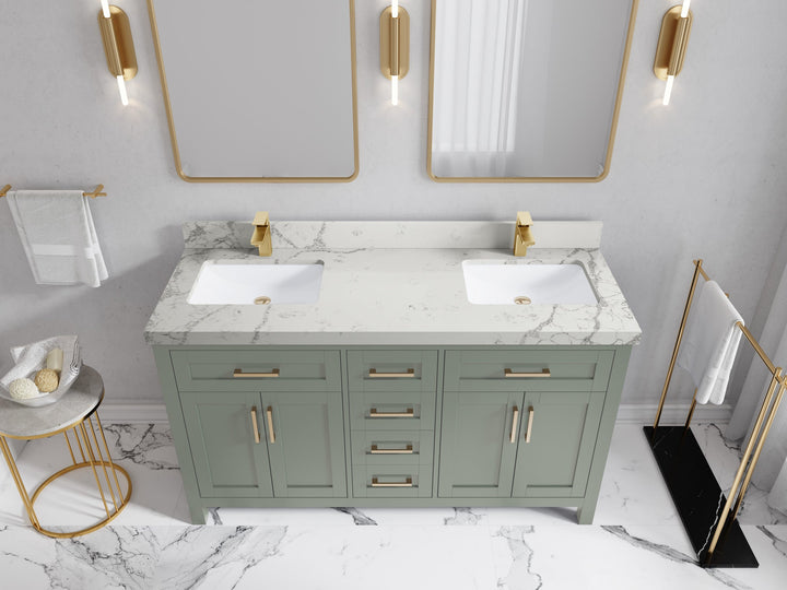 Cambridge 60 in. W x 22 in. D Double Sink Bathroom Vanity - photo 46