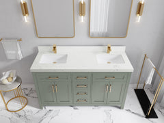 Cambridge 60 in. W x 22 in. D Double Sink Bathroom Vanity - photo 28