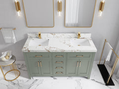 Cambridge 60 in. W x 22 in. D Double Sink Bathroom Vanity - photo 36