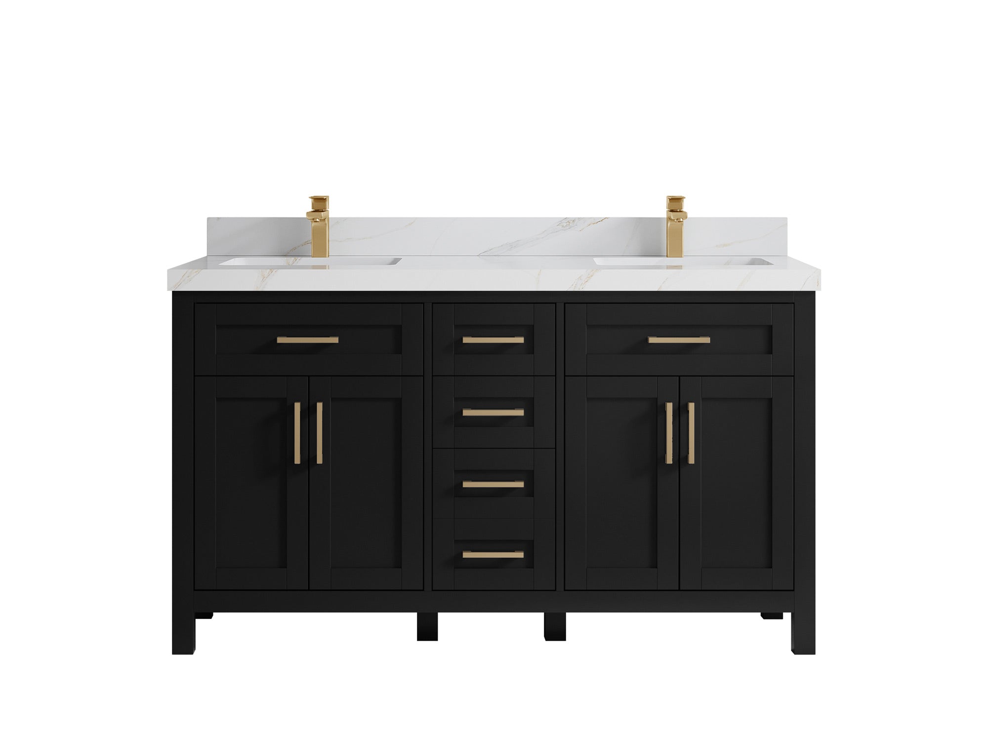 Cambridge 60 in. W x 22 in. D Double Sink Bathroom Vanity - Willow Bath and Vanity