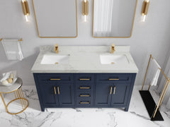 Cambridge 60 in. W x 22 in. D Double Sink Bathroom Vanity - photo 9