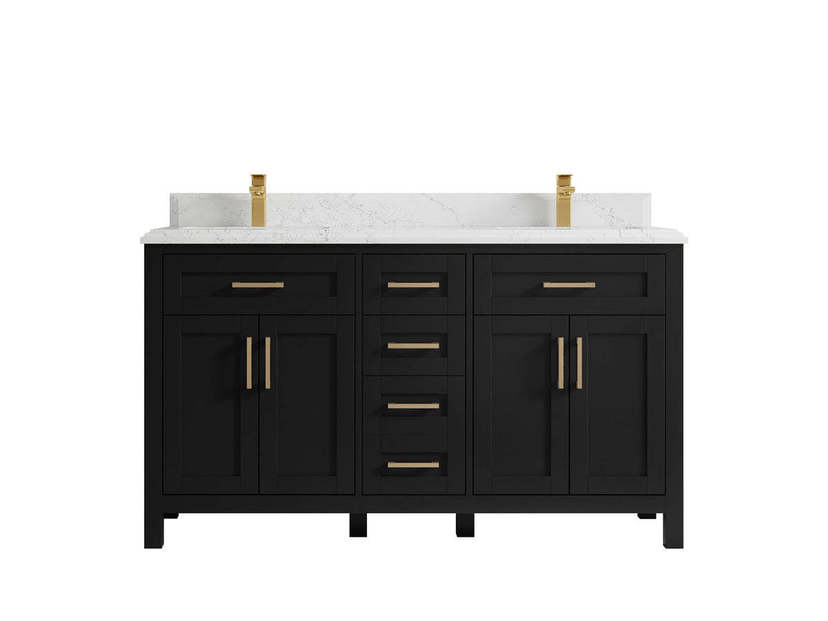 Cambridge 60 in. W x 22 in. D Double Sink Bathroom Vanity - Willow Bath and Vanity