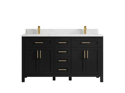 Cambridge 60 in. W x 22 in. D Double Sink Bathroom Vanity - Willow Bath and Vanity