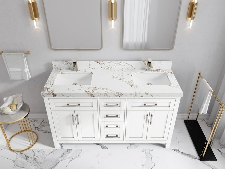 Cambridge 60 in. W x 22 in. D Double Sink Bathroom Vanity - photo 46