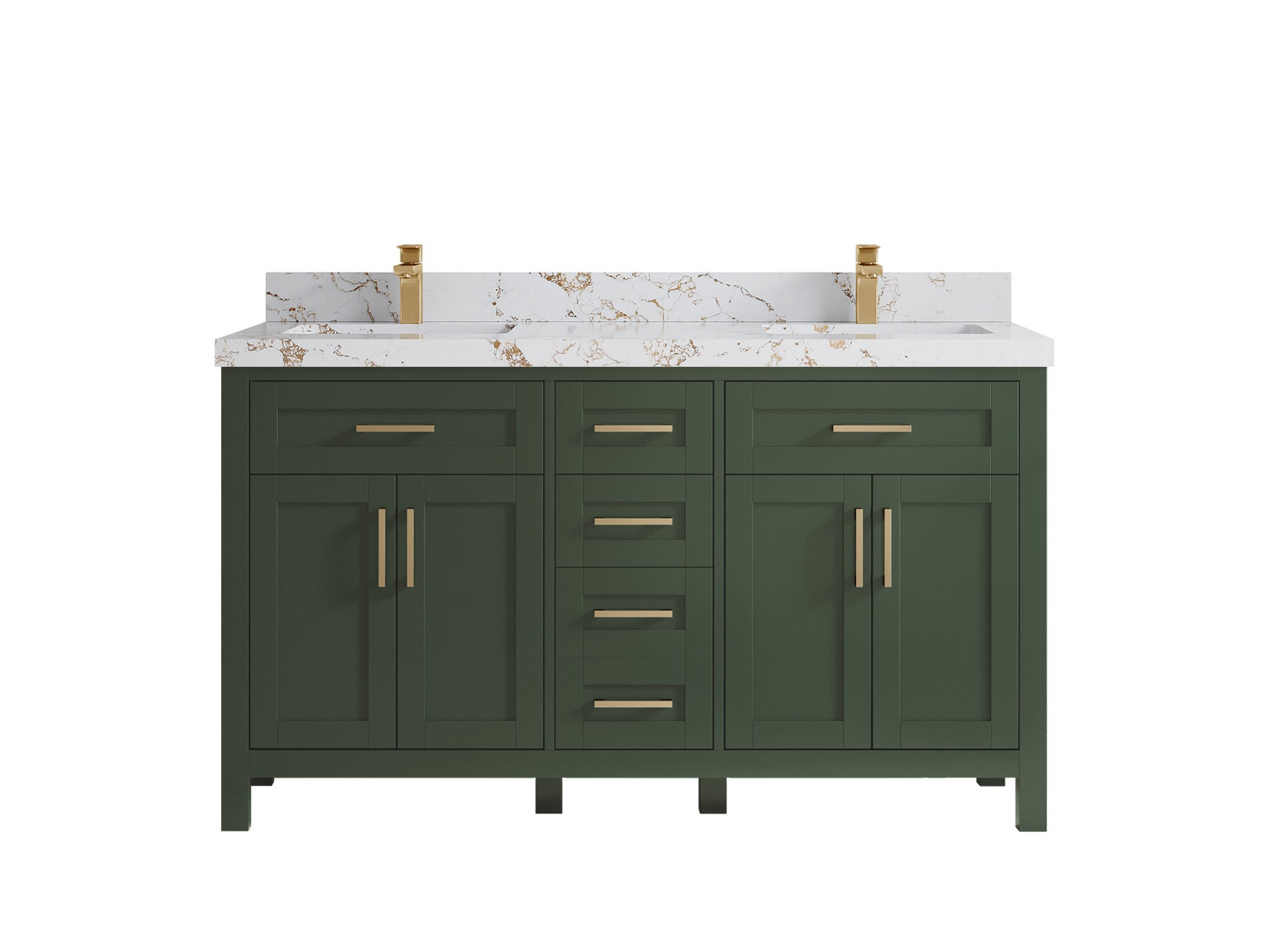 Cambridge 60 in. W x 22 in. D Double Sink Bathroom Vanity - Willow Bath and Vanity