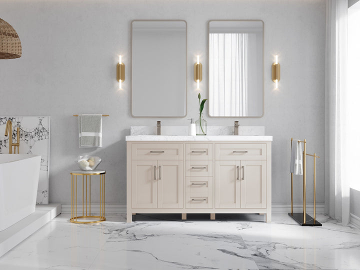 Cambridge 60 in. W x 22 in. D Double Sink Bathroom Vanity - photo 3