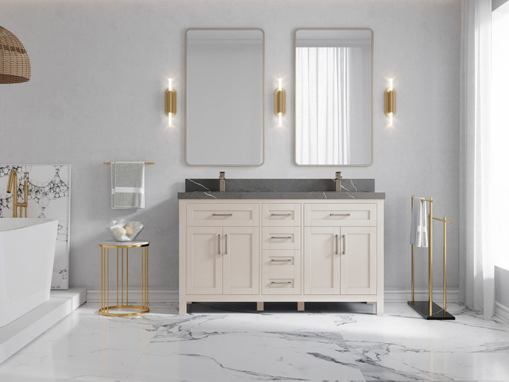 Cambridge 60 in. W x 22 in. D Double Sink Bathroom Vanity - photo 14