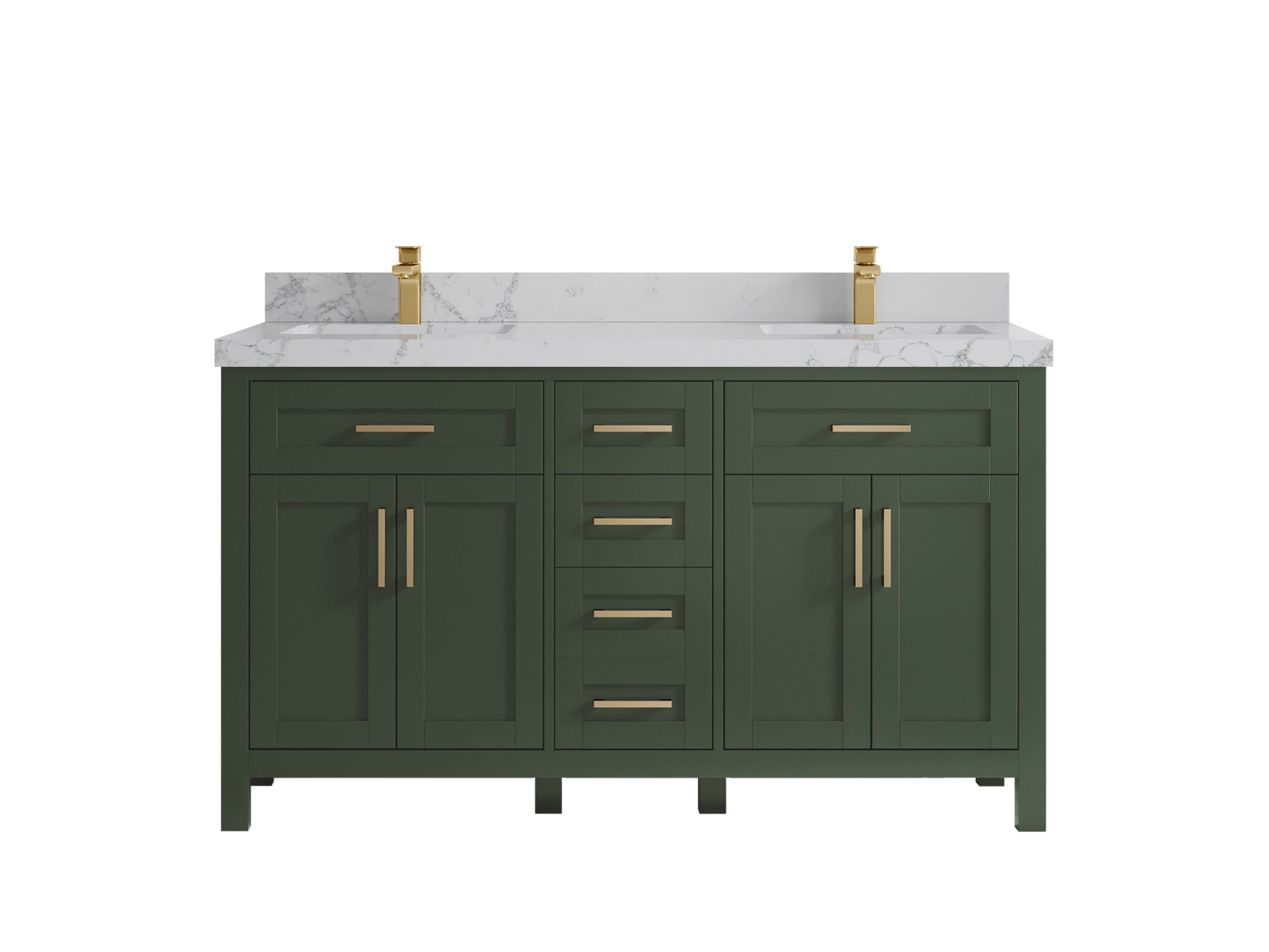 Cambridge 60 in. W x 22 in. D Double Sink Bathroom Vanity - Willow Bath and Vanity