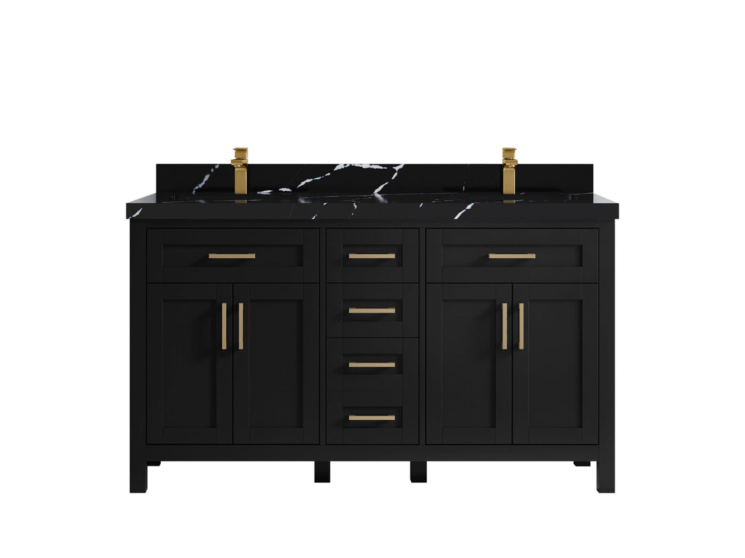 Cambridge 60 in. W x 22 in. D Double Sink Bathroom Vanity - Willow Bath and Vanity