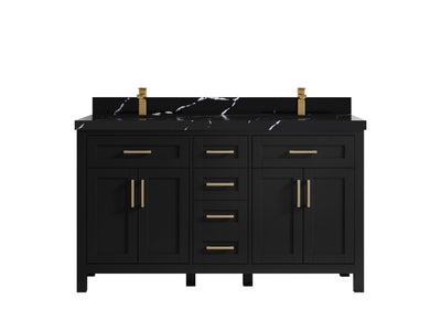 Cambridge 60 in. W x 22 in. D Double Sink Bathroom Vanity - Willow Bath and Vanity